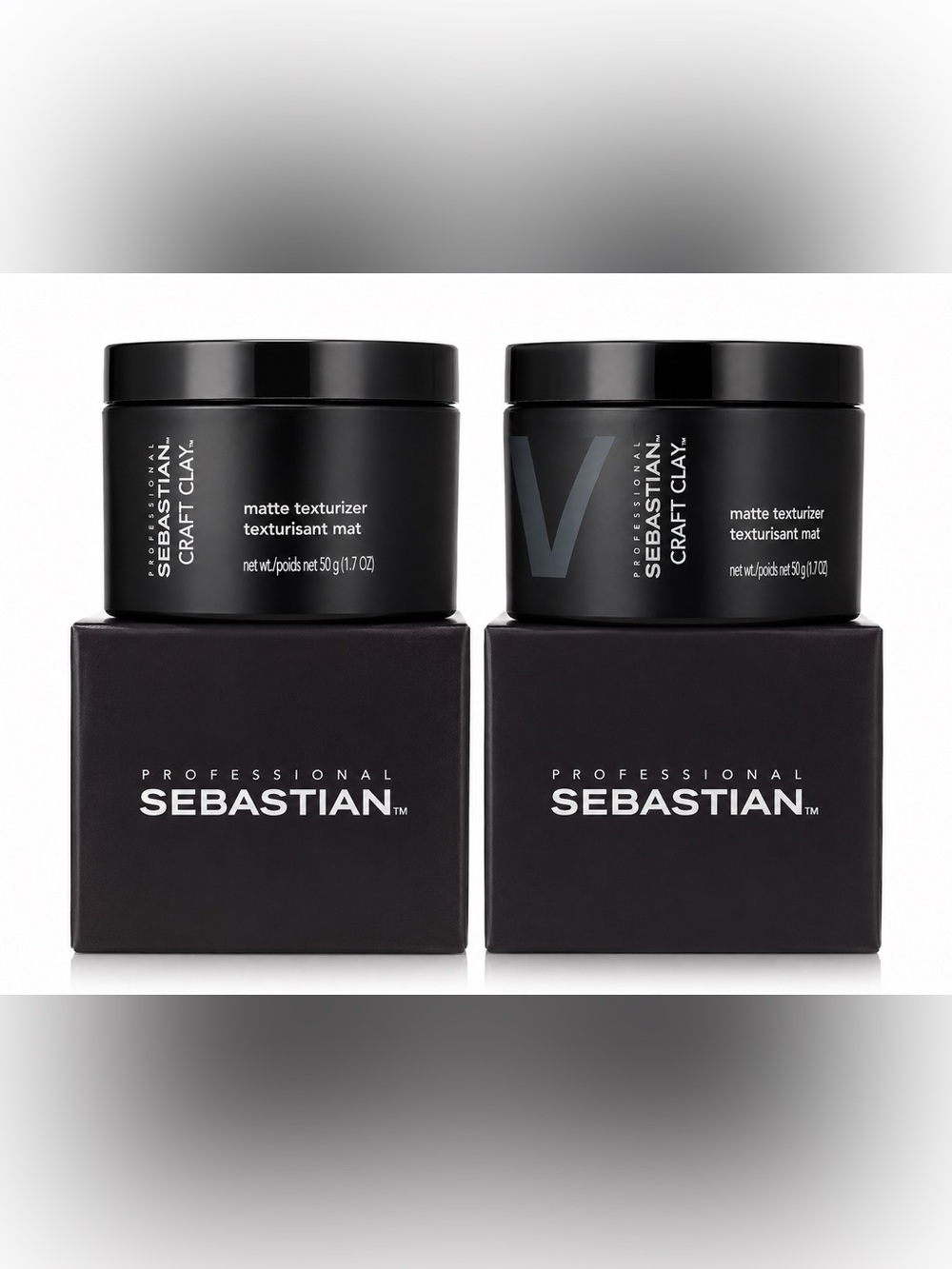 Sebastian Craft Clay Matte Texturizer 1.7 Oz 50g x2 Strong Hold Hair Styling